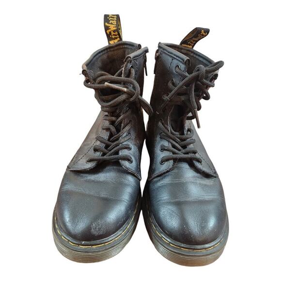 Dr martens 1460J black combat boots kids size 3 airwair lace up/ zip up boots - Picture 5 of 16